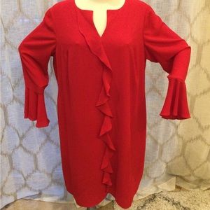 London Times Red Dress 20W never worn brand new 97% polyester 3%spandex